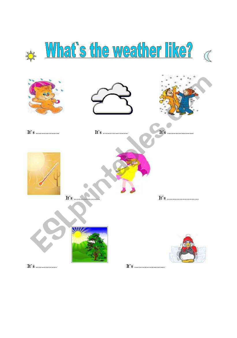 What`s the weather like? worksheet